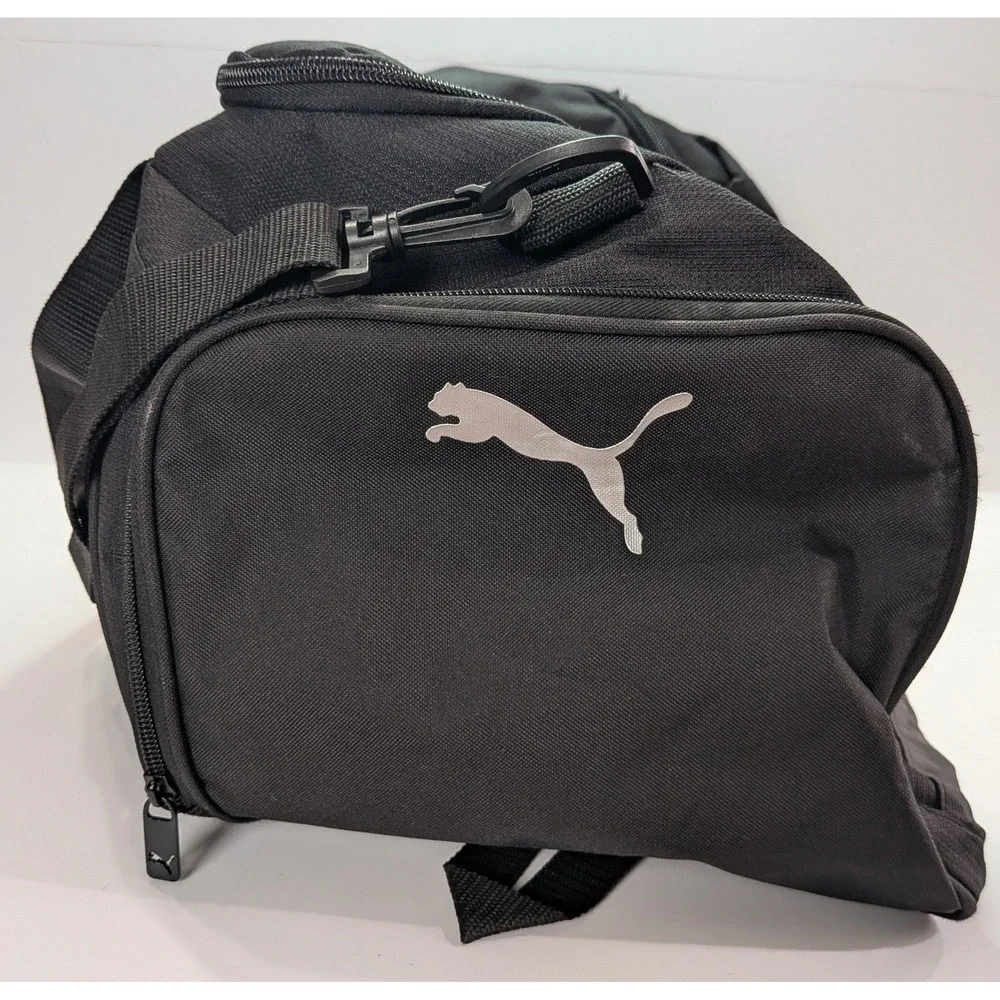 PUMA Duffle Bag Unisex Medium Black Good Sport Gym Travel PV2-0855